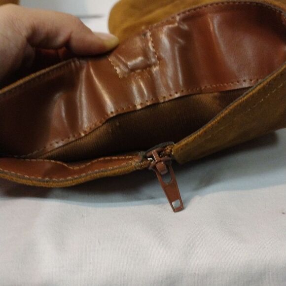 Heart in D Brand Brown Knee High Suede Wedged Heeled Boots Size 8.5! 👢👢👢 - Picture 8 of 15